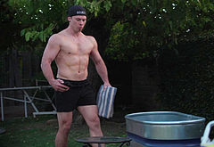 Jimmy Tatro shirtless
