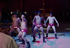 Jimmy Tatro striptease