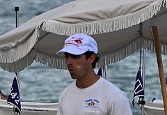 Joe Jonas shirtless on a beach