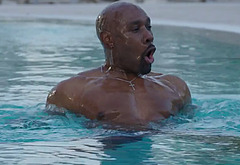Morris Chestnut shirtless