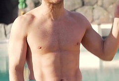 Olly Murs and Mark Wright at Universal Volcano Bay