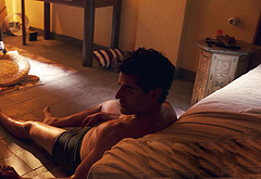 Oscar Isaac underwear in Moon Knight