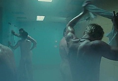 Toby Hemingway nude in shower