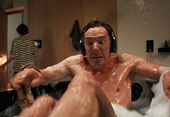 Benedict Cumberbatch shirtless in The Roses