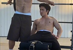 Connor Storrie and Hudson Williams shirtless in GQ