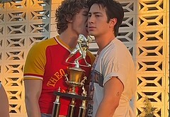 Connor Storrie and Hudson Williams shirtless in GQ