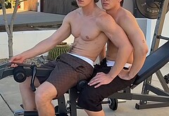 Connor Storrie and Hudson Williams shirtless in GQ