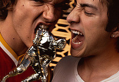 Connor Storrie and Hudson Williams shirtless in GQ