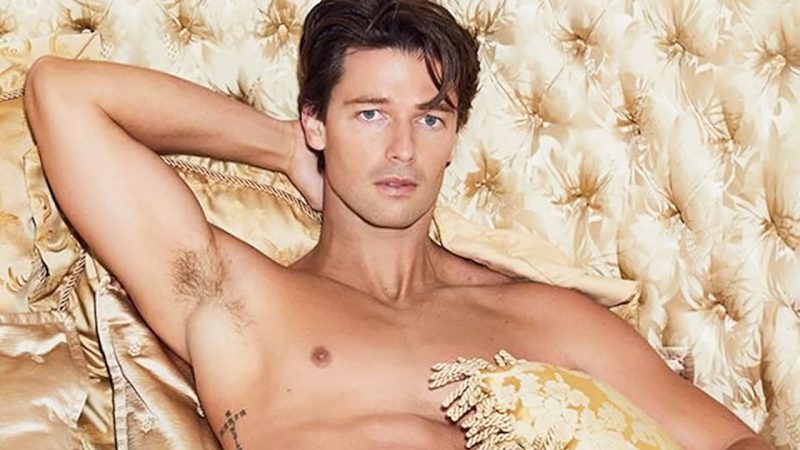 Patrick Schwarzenegger Shirtless & Underwear Wedding Prep