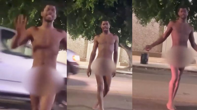 Lil Nas X Caught Totally Naked in LA Street Drama