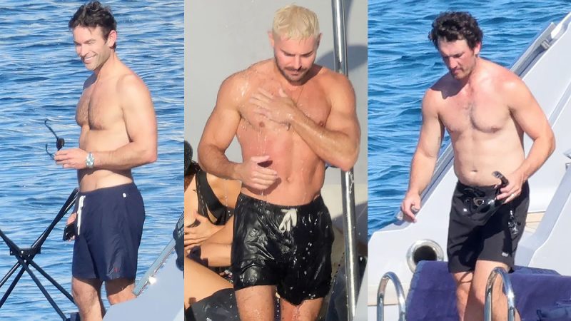 The Ultimate Shirtless Trio: Zac Efron, Miles Teller & Chace Crawford on One Yacht