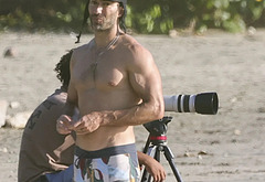 Justin Baldoni Shirtless at the Costa Rica Beach