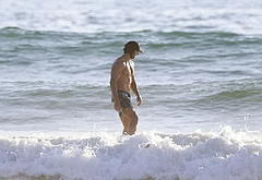 Justin Baldoni Shirtless at the Costa Rica Beach