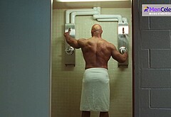 Dwayne Johnson shirtles in The Smashing Machine