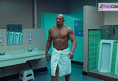 Dwayne Johnson shirtles in The Smashing Machine