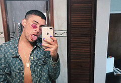 Bad Bunny cock bulge and erotic pics