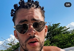 Bad Bunny cock bulge and erotic pics