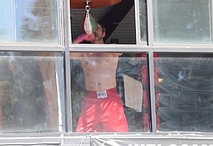 Joshua Jackson Shows Off Boxing Skills Shirtless in Los Angeles