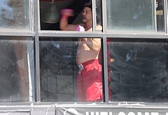 Joshua Jackson Shows Off Boxing Skills Shirtless in Los Angeles