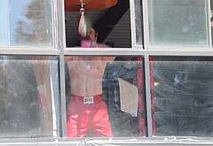 Joshua Jackson Shows Off Boxing Skills Shirtless in Los Angeles