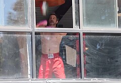 Joshua Jackson Shows Off Boxing Skills Shirtless in Los Angeles