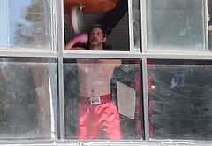 Joshua Jackson Shows Off Boxing Skills Shirtless in Los Angeles