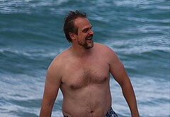 David Harbour shirtless and bulge pics