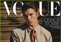 Connor Storrie sexy for Vogue
