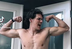 Noah Beck nude and wet underwear photos