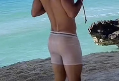 Noah Beck nude and wet underwear photos