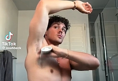 Noah Beck nude and wet underwear photos