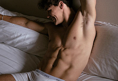 Noah Beck dick bulge and shirtless underwear pics