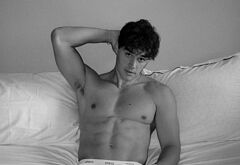 Noah Beck dick bulge and shirtless underwear pics