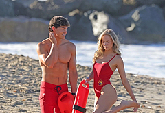 Noah Beck shirtless beach shots