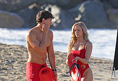 Noah Beck shirtless beach shots