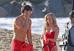 Noah Beck shirtless beach shots