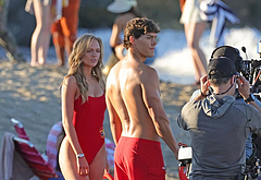Noah Beck shirtless beach shots