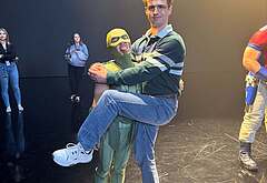 Freddie Stroma shirtless and dick bulge pics