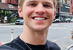 Freddie Stroma shirtless and dick bulge pics