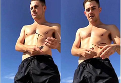 Dacre Montgomery shirtless and underwear pics