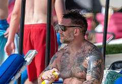 Tom Hardy Goes Shirtless During a Beach Day in Barbados