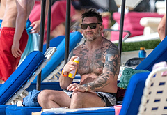 Tom Hardy Goes Shirtless During a Beach Day in Barbados