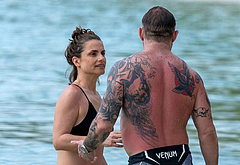 Tom Hardy Goes Shirtless During a Beach Day in Barbados