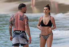 Tom Hardy Goes Shirtless During a Beach Day in Barbados