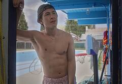 Hudson Williams shirtless for Madwoman Video