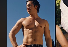 Hudson Williams shirtless for Madwoman Video