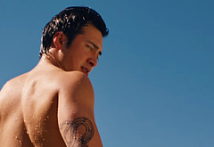 Hudson Williams shirtless for Madwoman Video