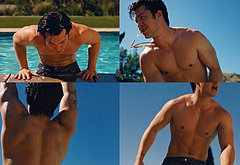 Hudson Williams shirtless for Madwoman Video