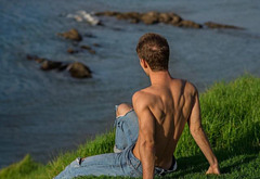 Nico Greetham shirtless and bulge pics