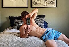Nico Greetham shirtless and bulge pics